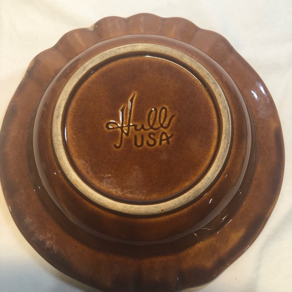 Vintage Brown Ceramic Ashtray with Deer Design Hull USA - Picture 7 of 13